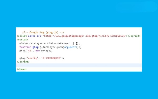 Dán thẻ Google sau