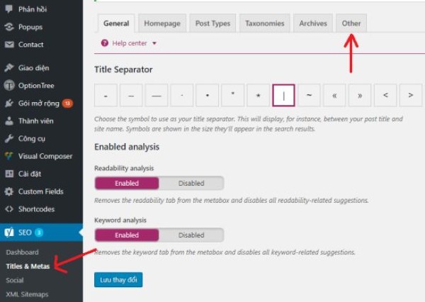 Cách bật thẻ Meta keywords trong WordPress