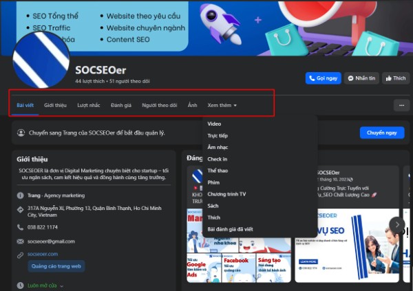 SEO Facebook – Tối ưu tab Fanpage để tăng trải nghiệm và tương tác