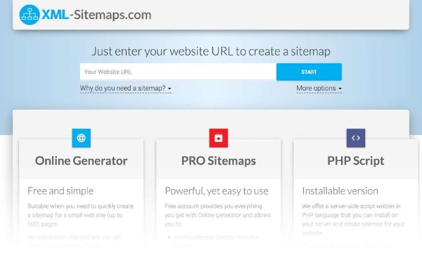 Tạo SiteMap bằng công cụ XML-Sitemaps.com