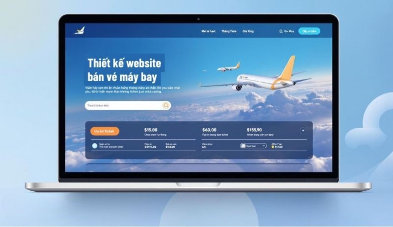Giới thiệu về thiết kế website bán vé máy bay