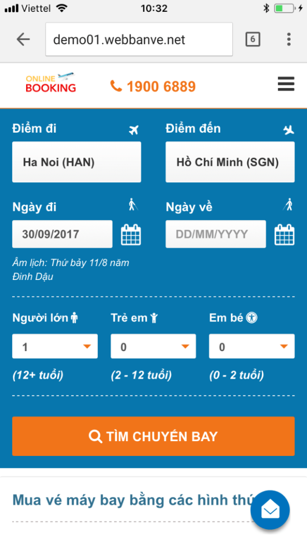 Tìm kiếm và tra cứu chuyến bay theo ngày, điểm đến, hãng bay