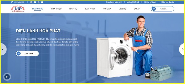 Những tiêu chuẩn của thiết kế website điện máy