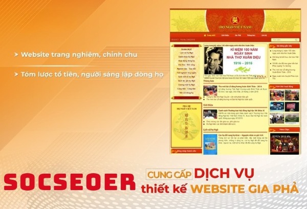 Thiết kế Website gia phả – Lưu giữ dòng tộc, kết nối thế hệ