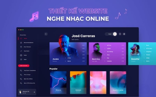 Thiết kế website nghe nhạc online để làm gì?