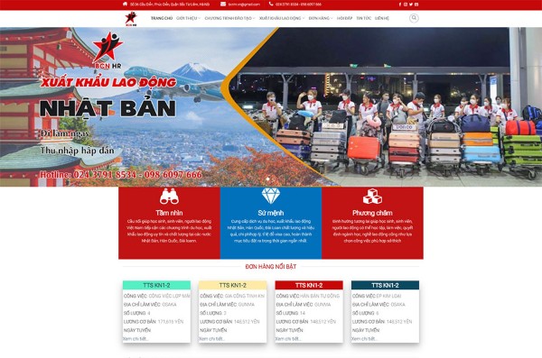 Tầm quan trọng của website trong ngành xuất khẩu lao động