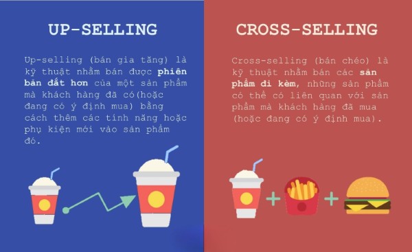 Phân biệt kỹ thuật bán hàng Up-sell và Cross-sell