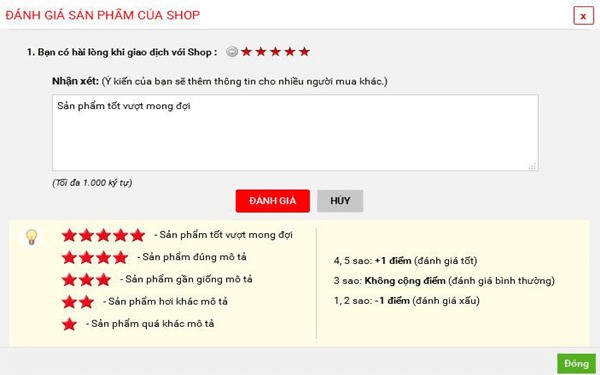 Tối ưu đánh giá, feedback và tăng độ tin cậy sản phẩm