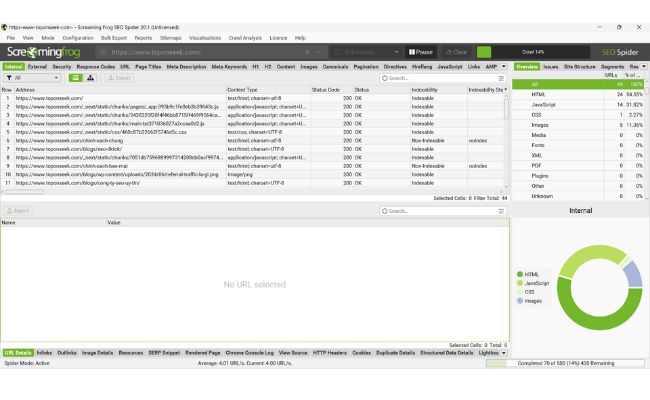 Hướng dẫn sử dụng Screaming Frog để kiểm tra và phân tích website