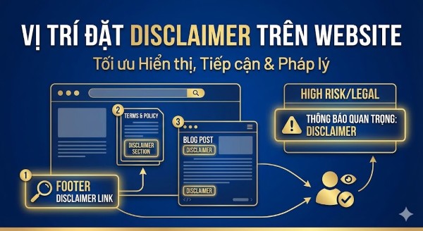 Disclaimer là gì? Tại sao cần tuyên bố miễn trừ trách nhiệm? Vị trí đặt disclaimer trên website có vai trò quan trọng đảm bảo người dùng tiếp cận và đọc được thông tin