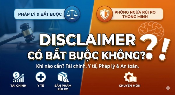 Disclaimer là gì? Tại sao cần tuyên bố miễn trừ trách nhiệm? Việc sử dụng disclaimer là bắt buộc hoặc được khuyến nghị mạnh mẽ nhằm bảo vệ người dùng