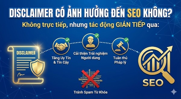 Disclaimer là gì? Tại sao cần tuyên bố miễn trừ trách nhiệm? Disclaimer có thể tác động gián tiếp đến hiệu suất tìm kiếm của website