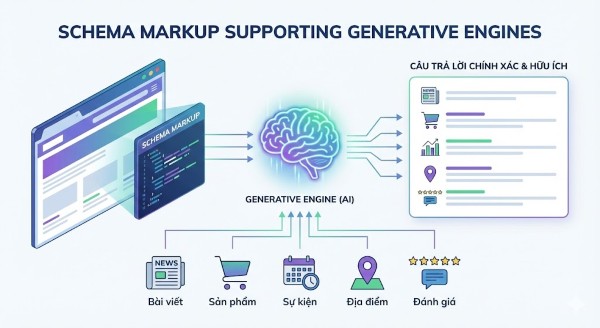 Thêm Schema markup vào website để cung cấp thông tin chi tiết hơn cho các công cụ tìm kiếm