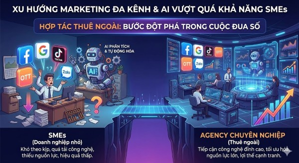 Xu hướng marketing đa kênh & AI vượt quá khả năng SMEs