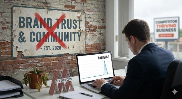 Không xây dựng thương hiệu SEO dài hạn cho website