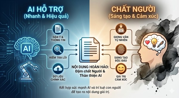 Viết content thân thiện với AI nhưng vẫn “đậm chất người”