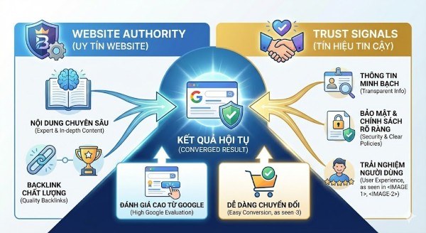Website authority phản ánh mức độ uy tín của website