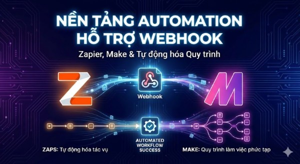 Nền tảng automation hỗ trợ Webhook kết nối các ứng dụng và tự động hóa các quy trình làm việc