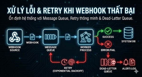 Xử lý lỗi và cơ chế retry khi Webhook thất bại