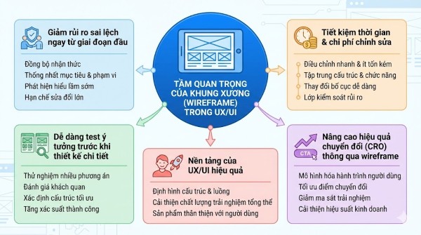 Tầm quan trọng của khung xương (Wireframe) trong UX/UI
