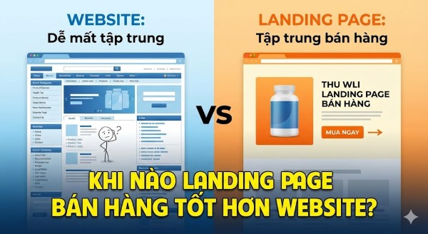 Landing page đặc biệt hiệu quả khi tập trung vào việc chuyển đổi khách truy cập thành khách hàng tiềm năng